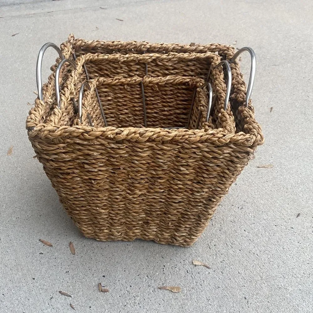 Pier 1 Weaved Nesting Baskets Decor (3)